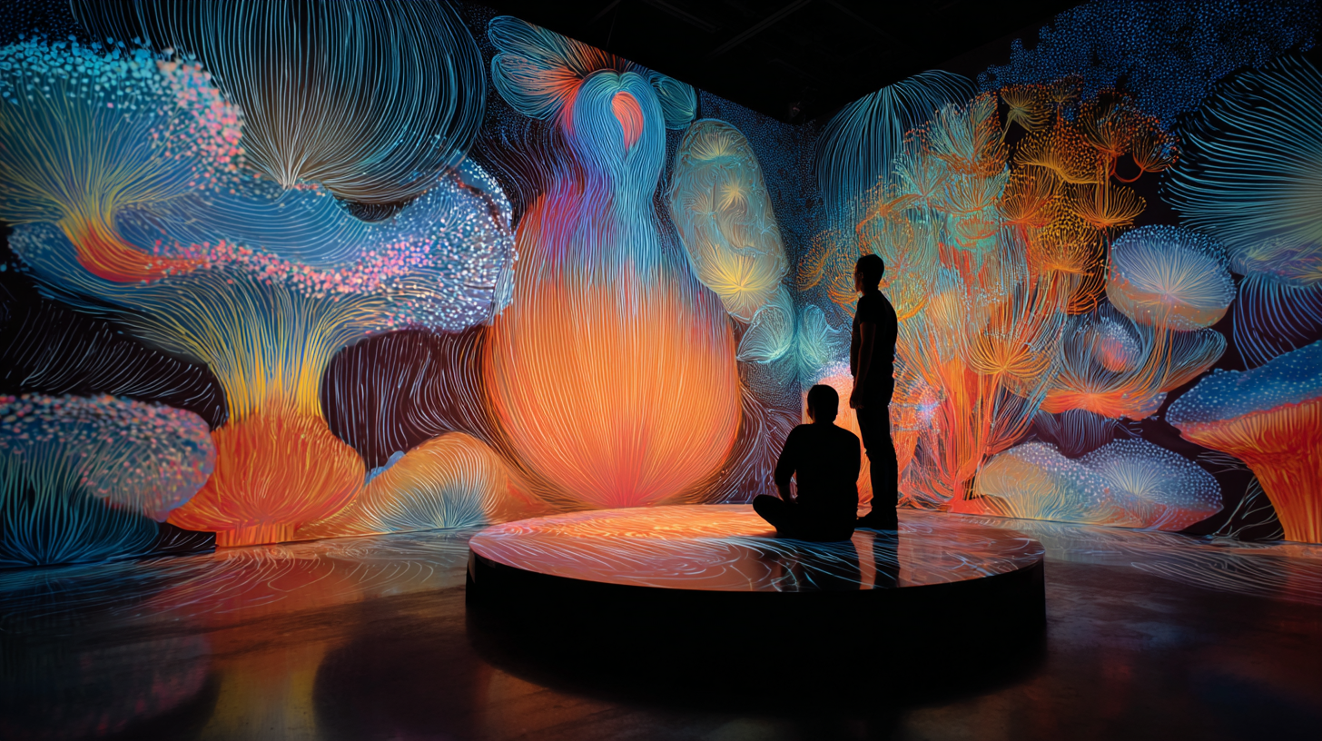 Immersive colorful room